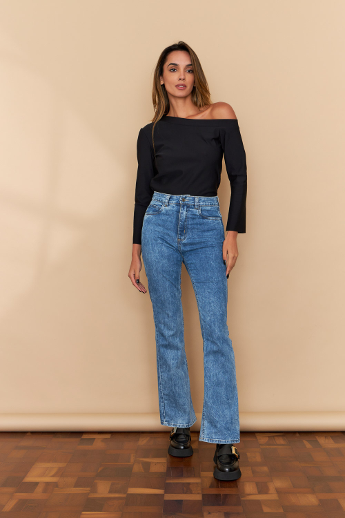 CALÇA FLARE SLIM MADAH JEANS