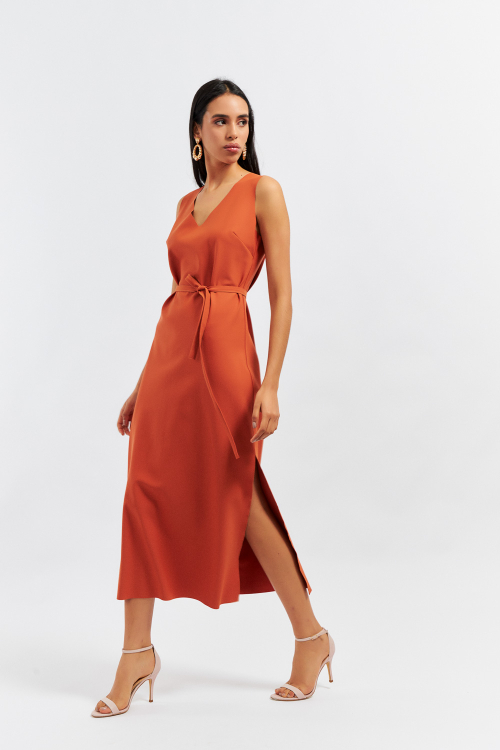 VESTIDO JOANA MIDI PAPRIKA