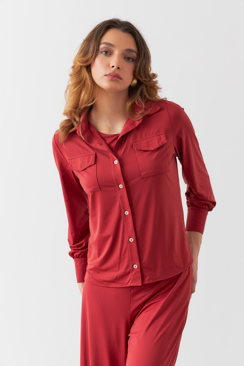 CAMISA ELBA CEREJA