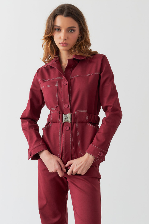 JAQUETA ANYA BURGUNDY