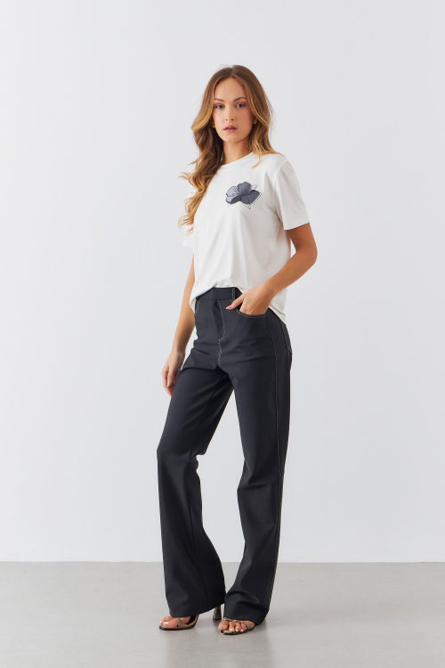 CALÇA FLARE SAMARA P&B