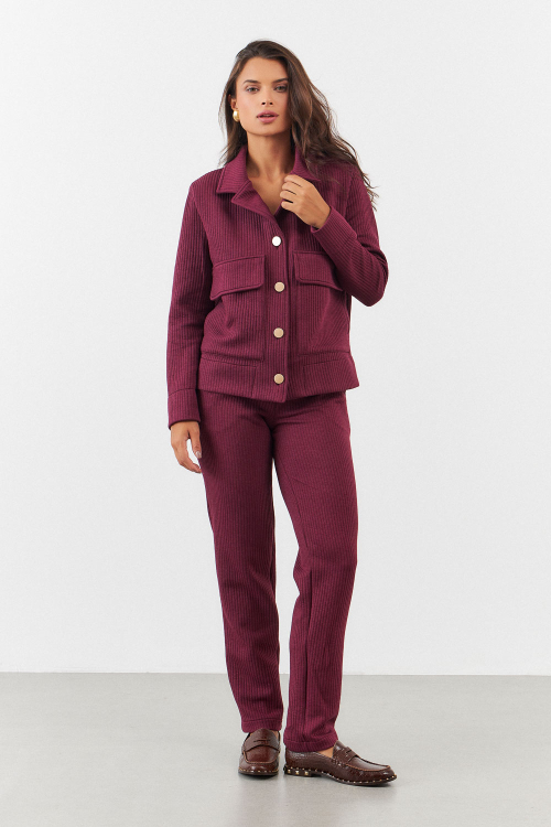 CALÇA VALEN BURGUNDY