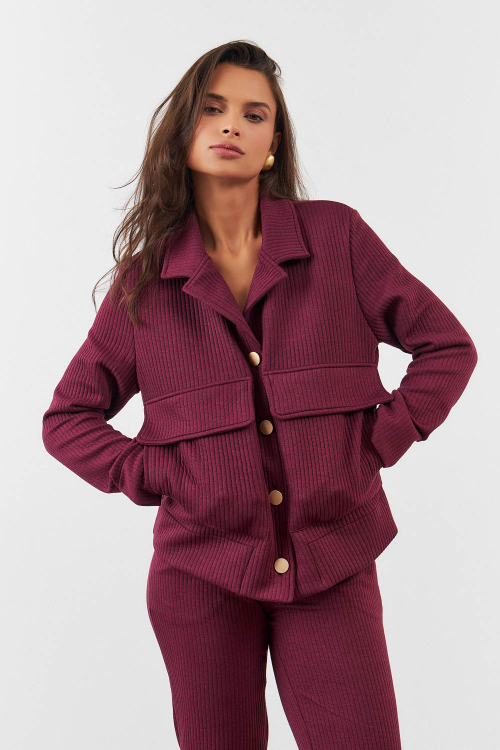 JAQUETA VALEN BURGUNDY