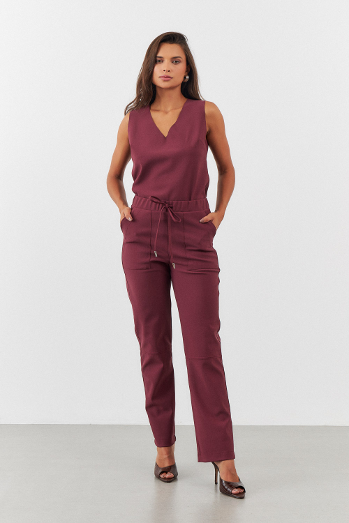 CALÇA SUZANE BURGUNDY