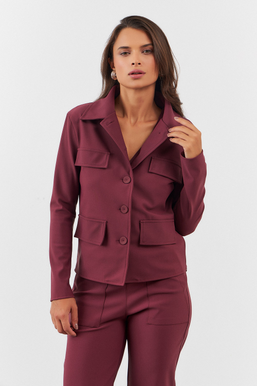 JAQUETA ADRI BURGUNDY