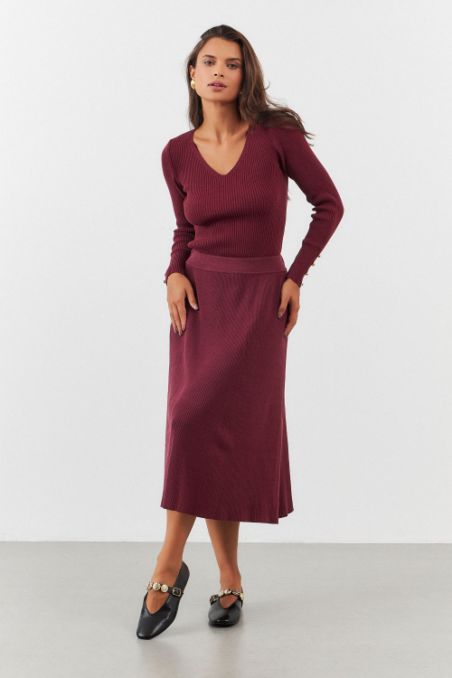SAIA MARSHA BURGUNDY