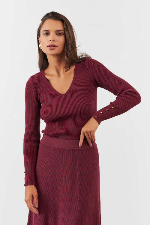 BLUSA NEO BURGUNDY