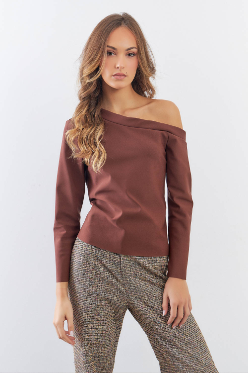 BLUSA ANTONELLA MOCCA__BROWN