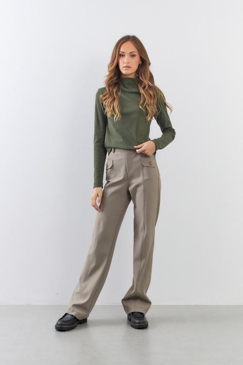 CALÇA YUNA TAUPE