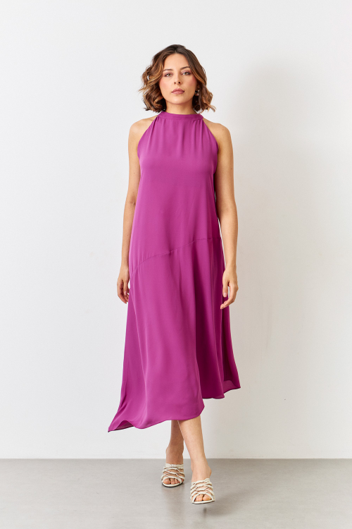 VESTIDO TANISE FUCSIA