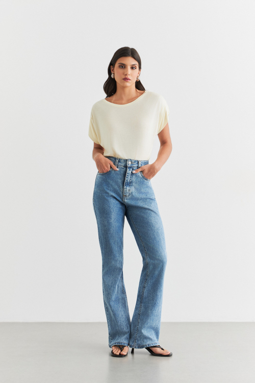 CALÇA FLARE SLIM MADAH JEANS