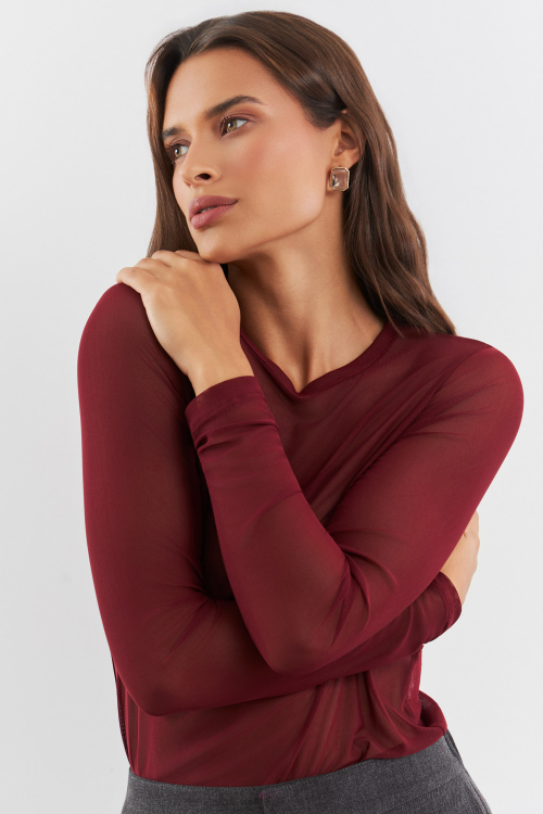 BLUSA GABRIELA LISA MERLOT