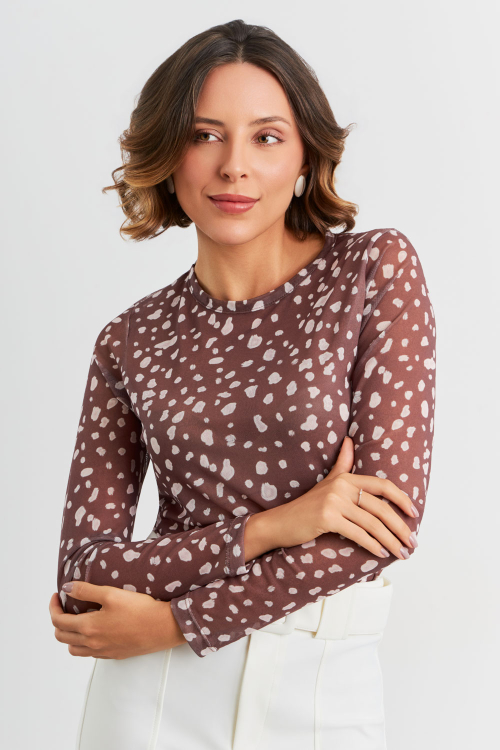 BLUSA GABRIELA ESTAMP TIE-DEER