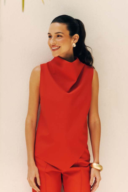 BLUSA HANA ASSIMETRICA VERMELHO_BALM