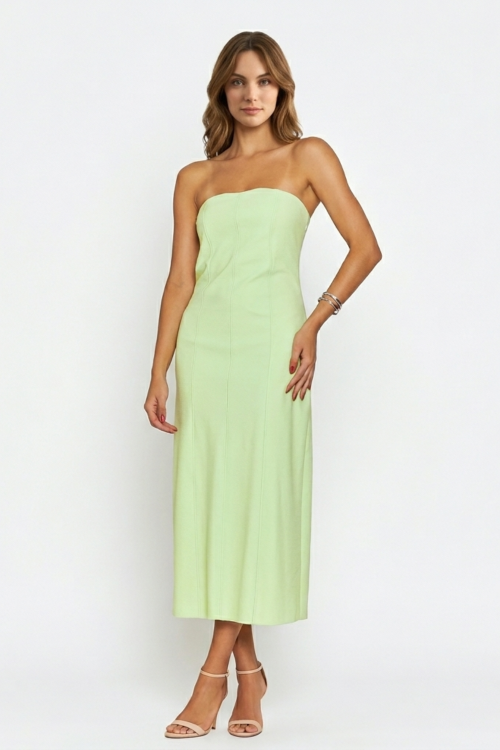 VESTIDO BERTHA PISTACHE