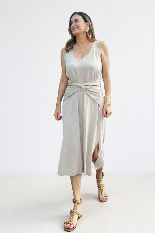 VESTIDO MAIORI BEGE