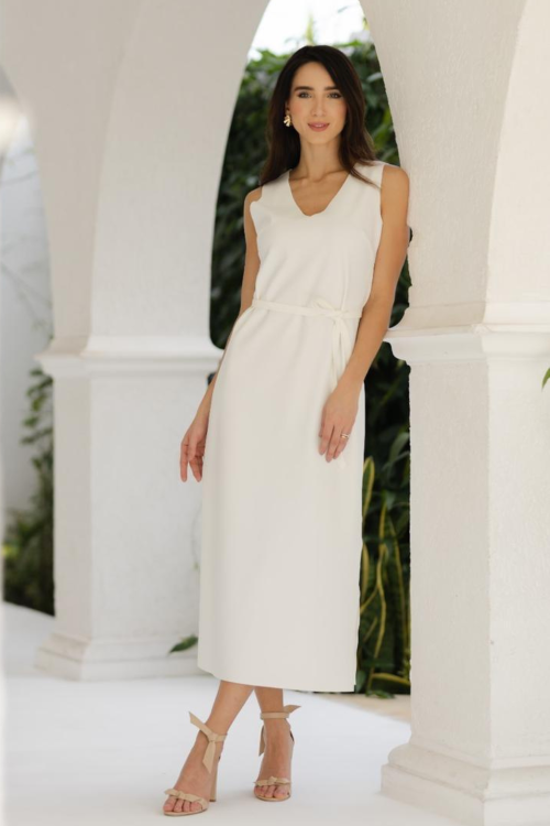 VESTIDO JOANA MIDI OFF_WHITE