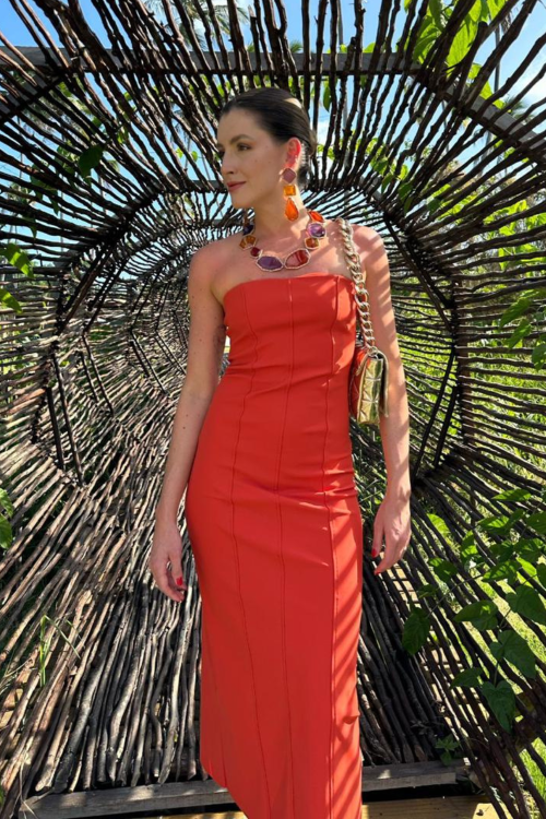 VESTIDO BERTHA CORAL