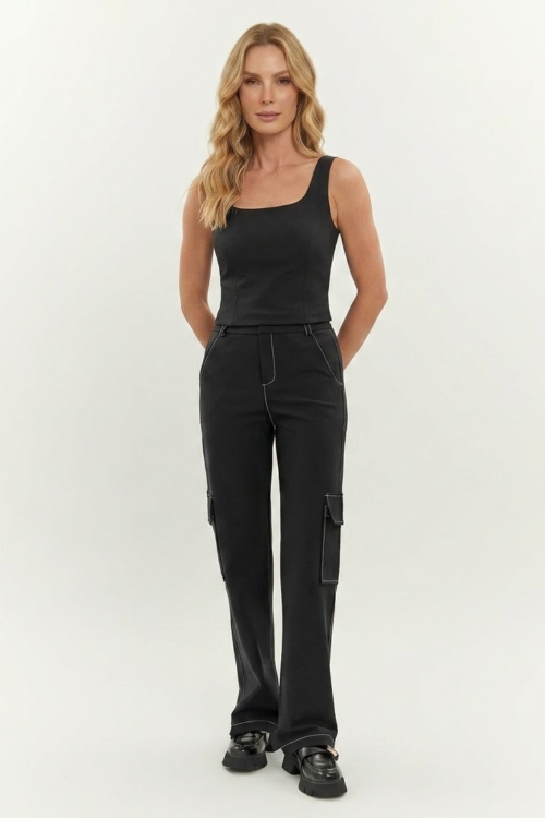 CALÇA CARGO MAIANA PRETO