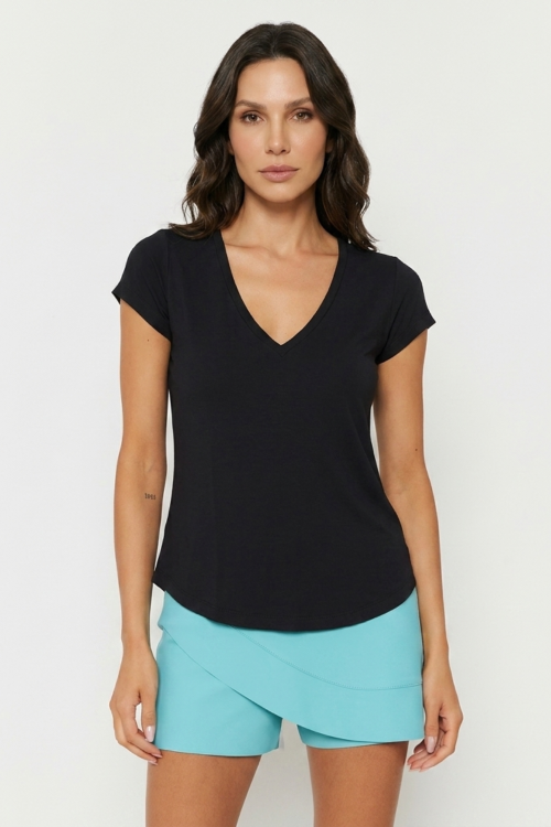 T SHIRT TALIA PRETO