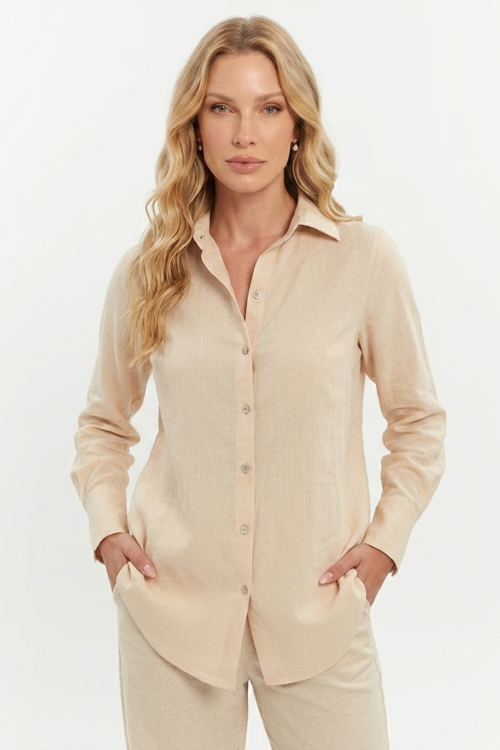 CAMISA VICENTINA AREIA