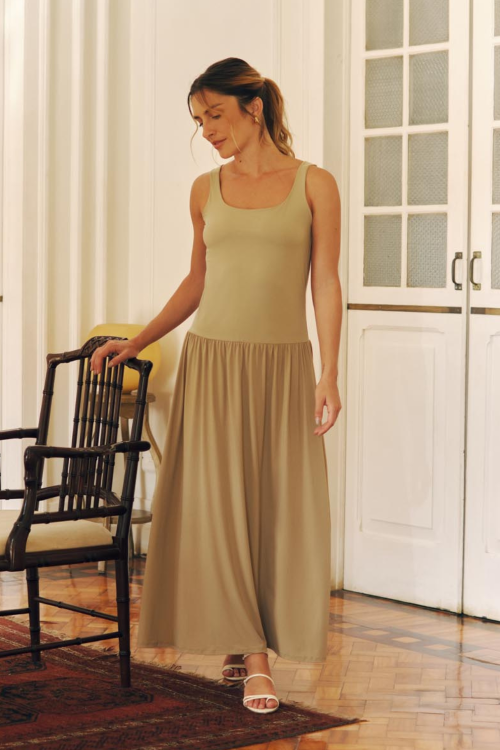 VESTIDO SHEILA MATCHA