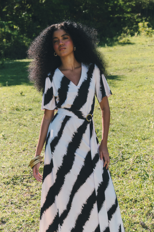 VESTIDO MARION ZEBRA_P&B